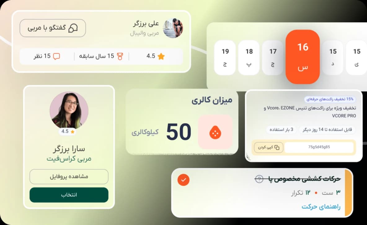 نمایی از پروفایل بازیکنان الوپلی