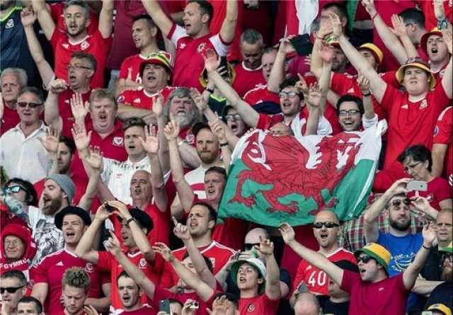 سقوط هوادار ولزی در ورزشگاه بلژیک و بهبود پس از حادثه