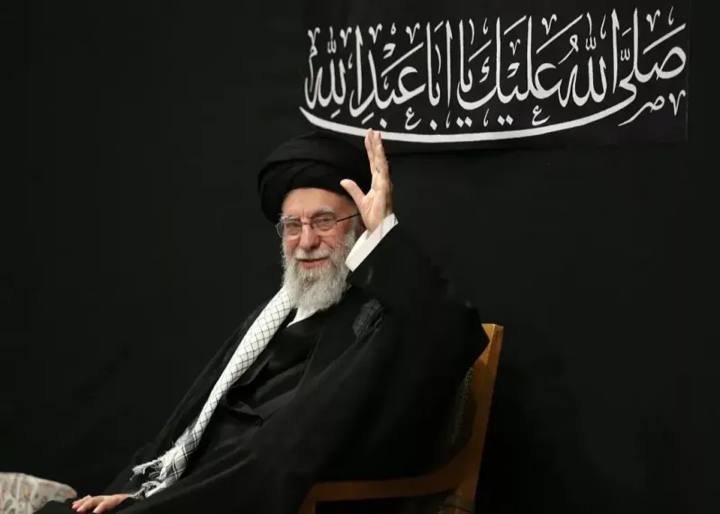 حضور رهبر انقلاب در مراسم عزاداری شب عاشورای حسینی