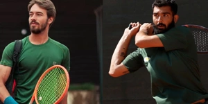 پیروزی تیم دونفره ایران مقابل فرانسه در تورجهانی تنیس تونس