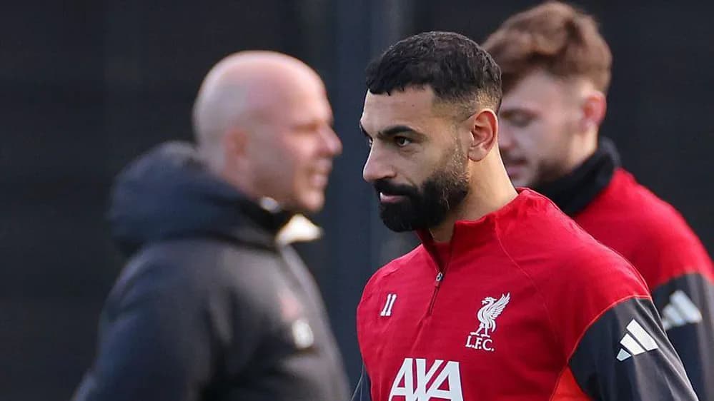 محمد صلاح از تیم لیورپول برای بازی مقابل اینتر میلان خط خورد
