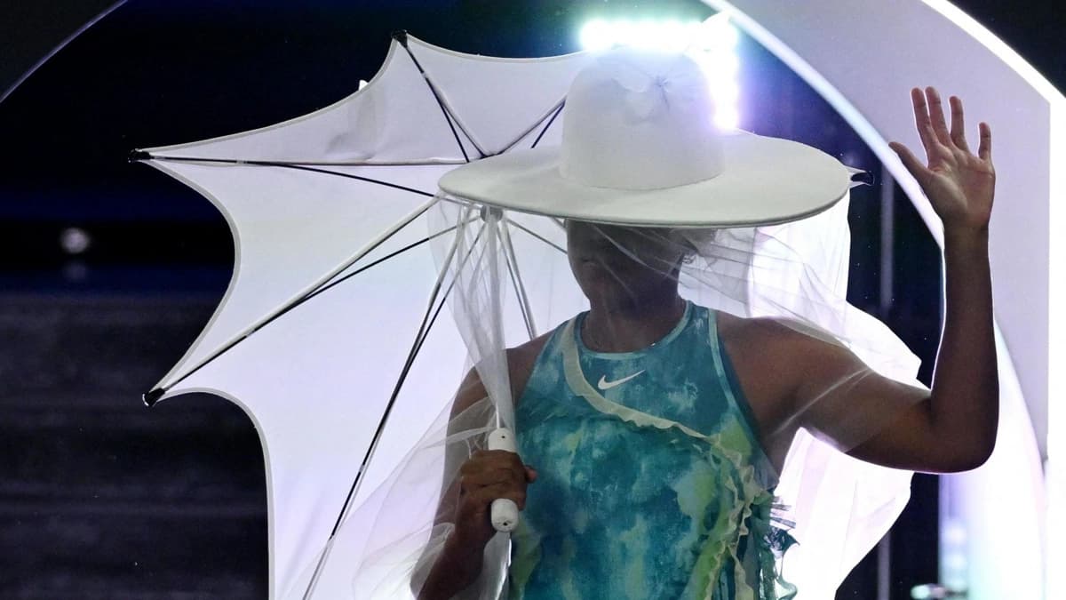 استایل شگفت‌انگیز الهام‌گرفته از عروس دریایی نائومی اوزاکا در استرالیا اوپن