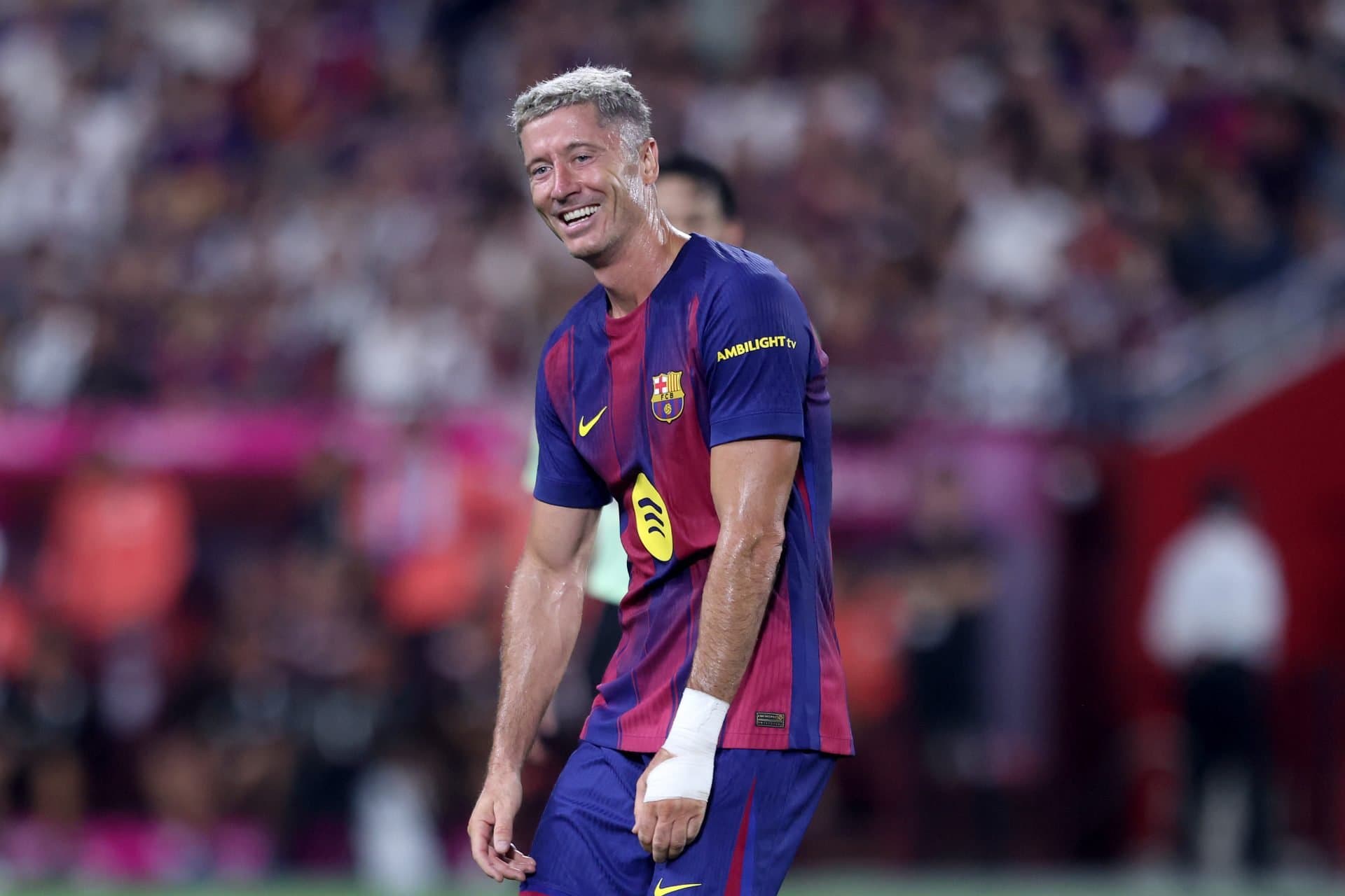 غیبت روبرت لواندوفسکی در جام گمپر به دلیل مصدومیت عضلانی