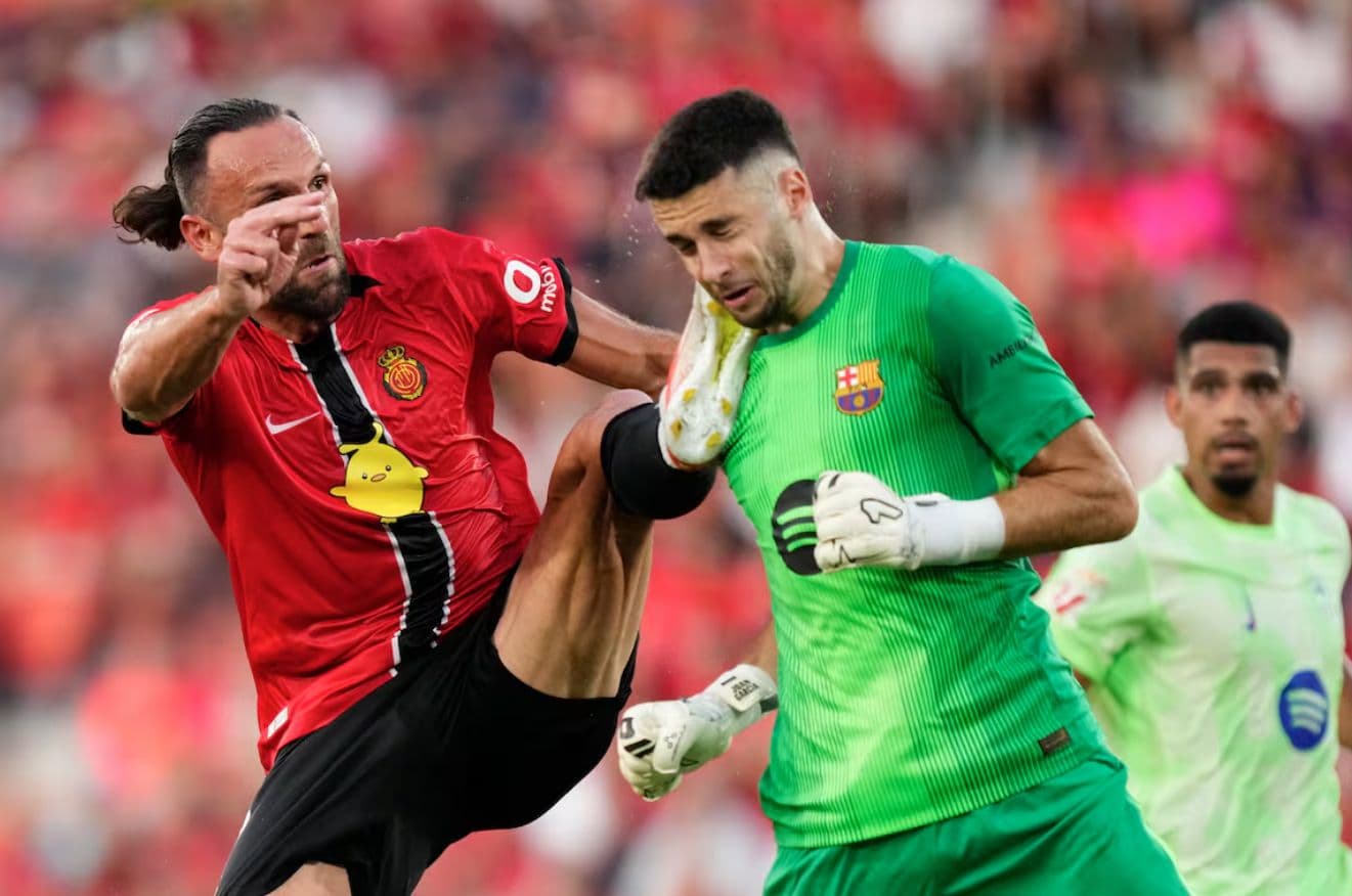 برخورد خشن موریقی با دروازه‌بان بارسلونا در اولین بازی گارسیا