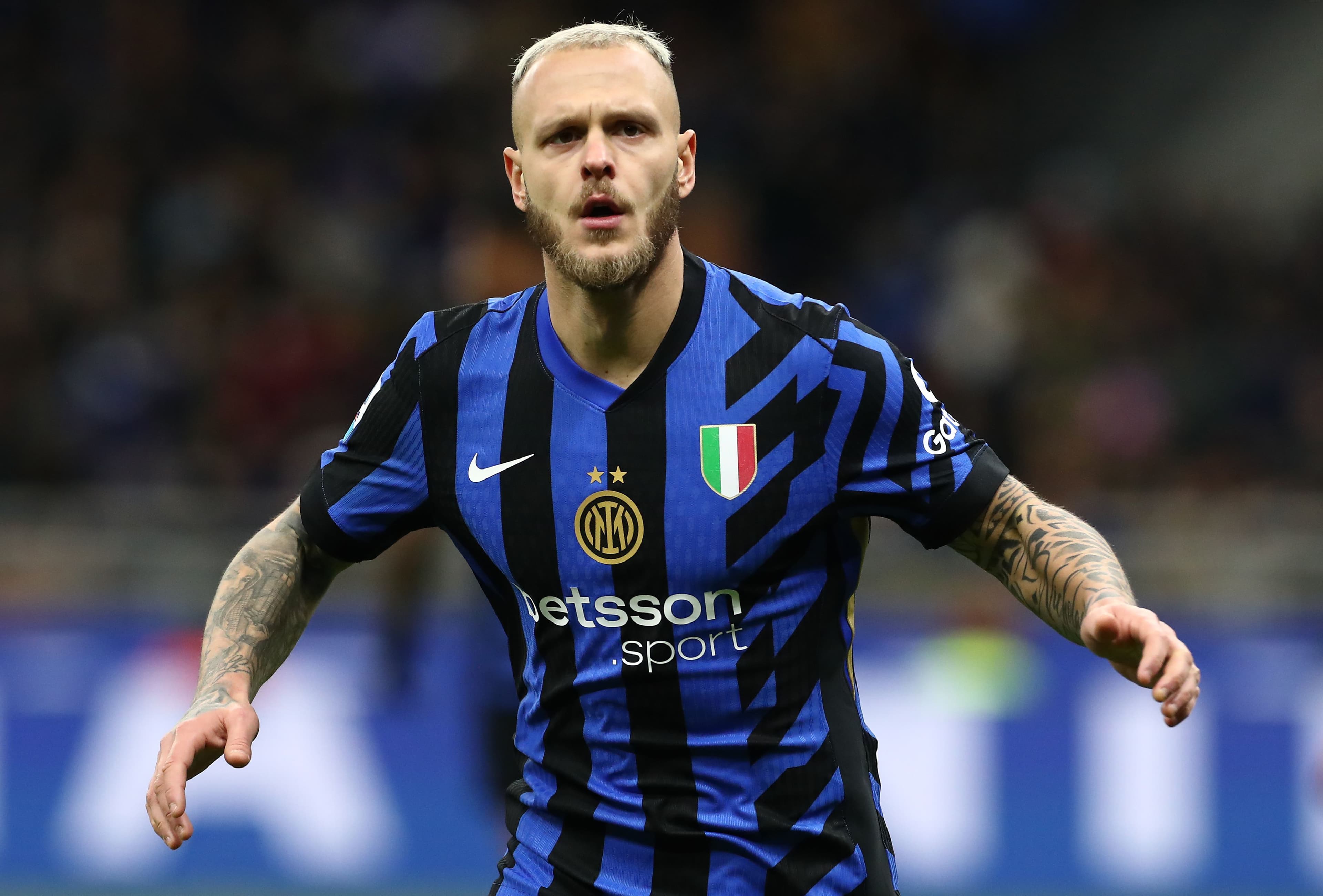 فدریکو دی‌مارکو بدون مصدومیت از بازی دوستانه اینتر مقابل المپیاکوس خارج شد