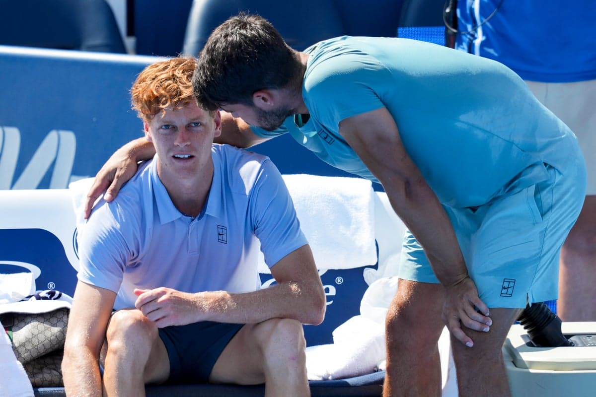 کناره‌گیری یانیک سینر از مسابقات دوبل مختلط US Open به دلیل بیماری