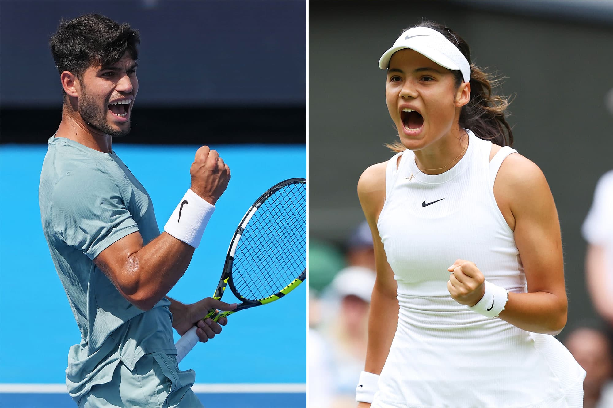 حضور کارلوس آلکاراز و اما رادوکانو در تورنمنت دوبل مختلط اوپن آمریکا ۲۰۲۵