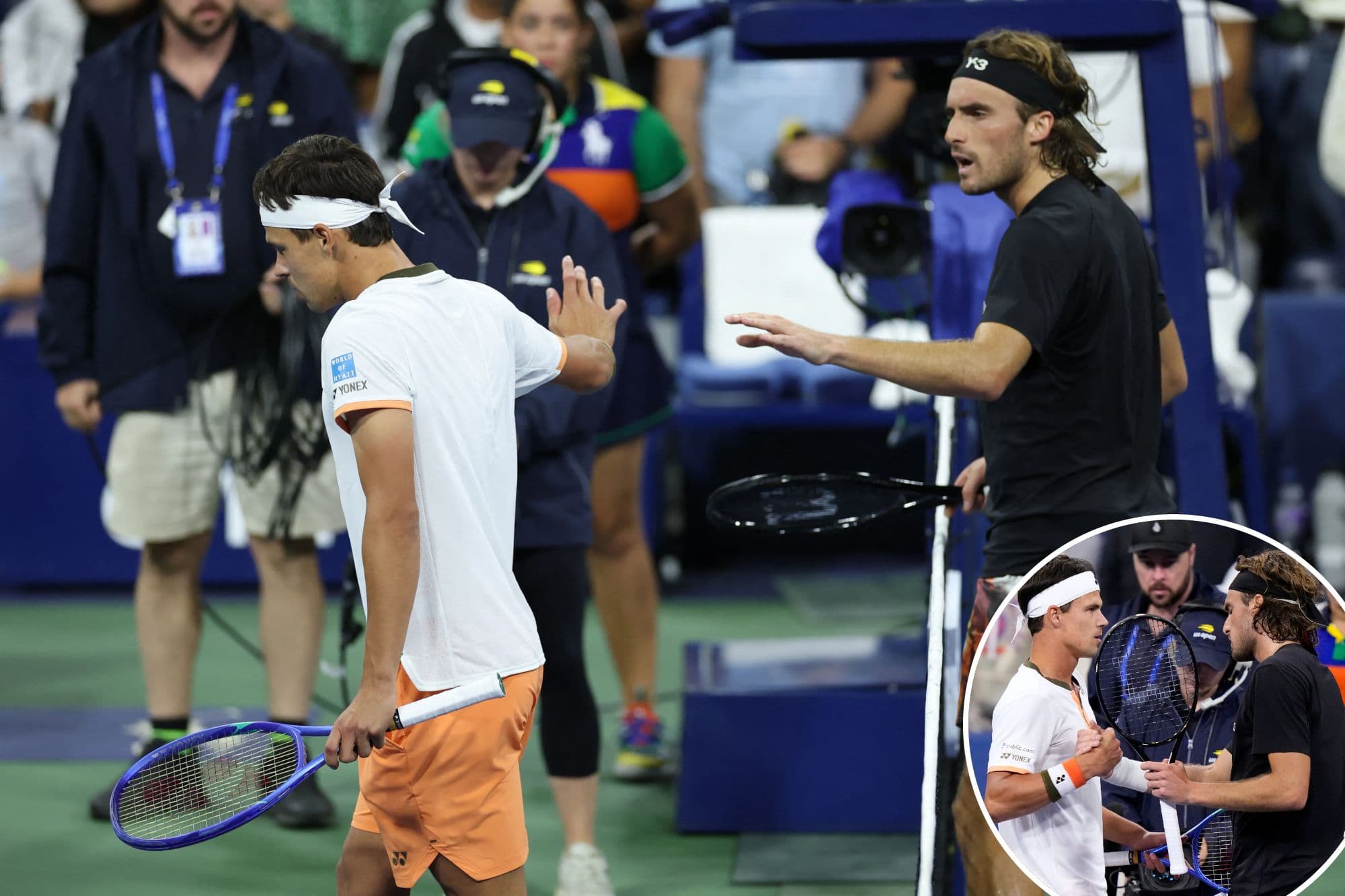 درگیری جنجالی در پایان بازی اوپن آمریکا؛ تقابل آلت‌مایر و سیسیپاس بر سر سرویس زیر دست