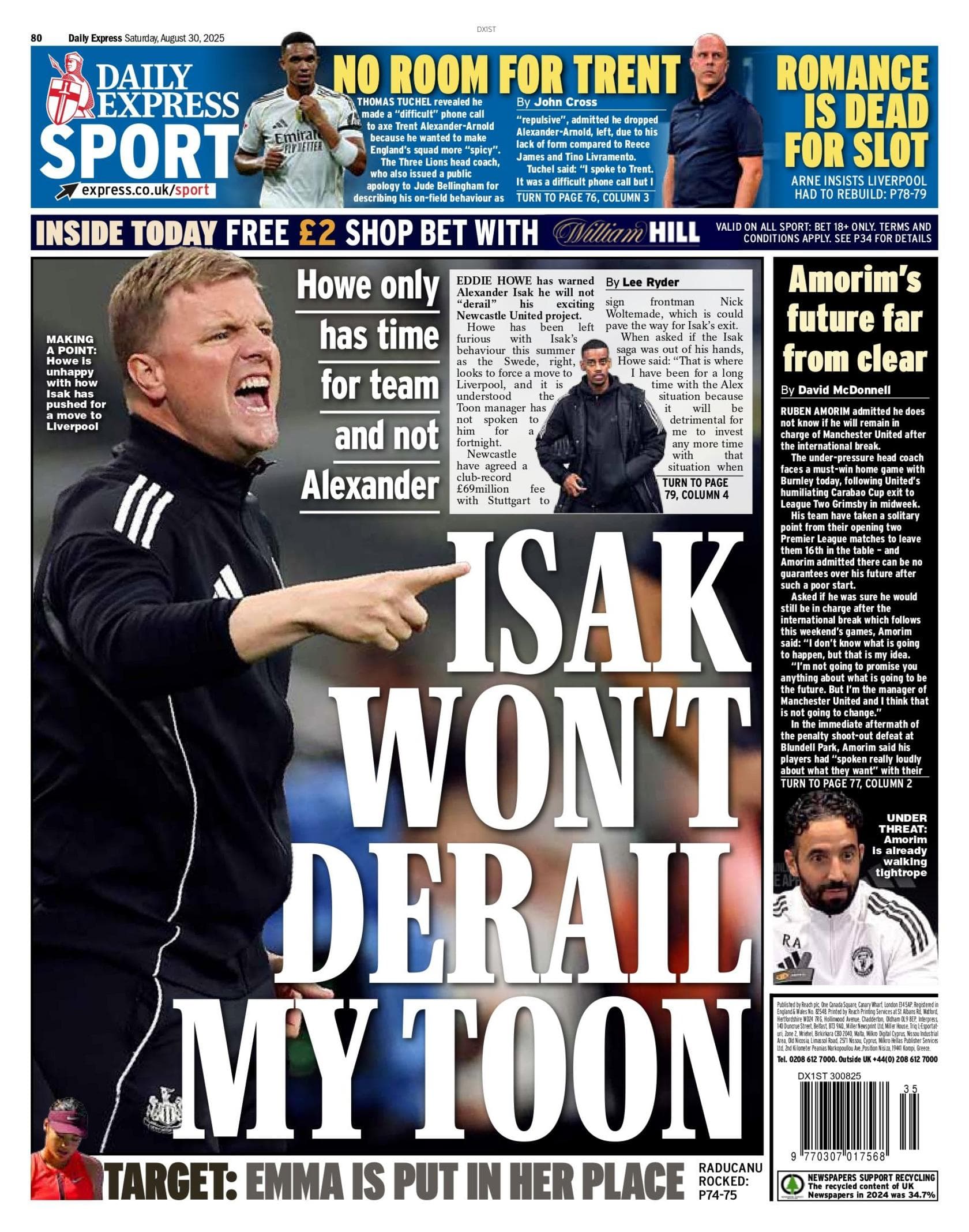 پیشنهاد ۱۳۰ میلیون پوندی لیورپول برای الکساندر ایساک؛ جدیدترین اخبار نقل‌وانتقالات فوتبال اروپا