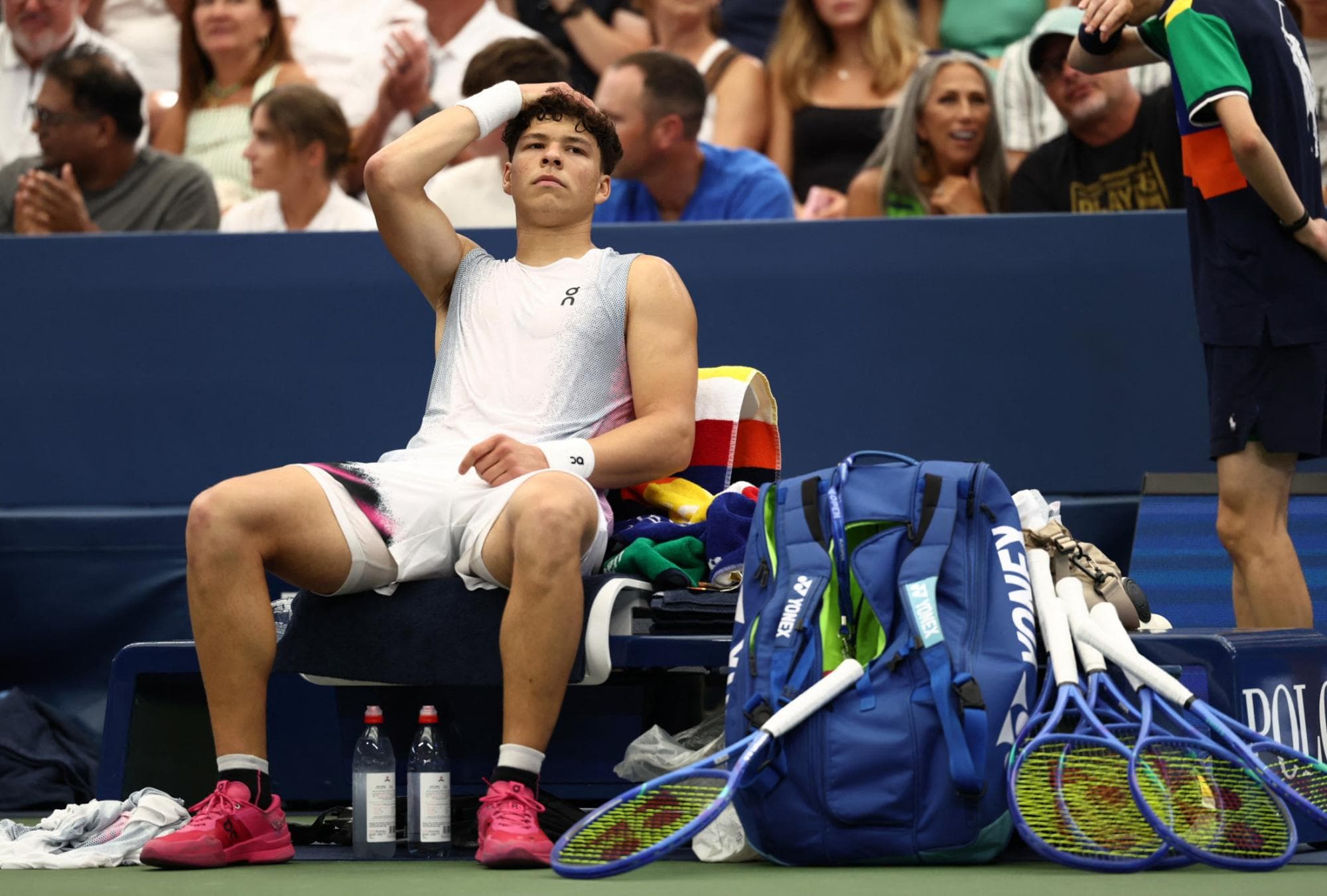 شوک به تنیس مردان آمریکا؛ خداحافظی بن شلتون و فرانسیس تیافو در دور سوم یو اس اوپن