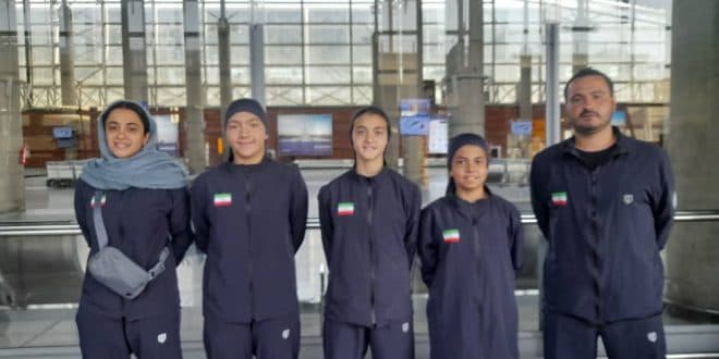 حضور تیم تنیس دختران زیر ۱۲ سال ایران در رقابت‌های بین‌قاره‌ای قزاقستان