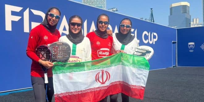درخشش تیم ملی پدل دختران ایران در مسابقات قهرمانی آسیا با دومین پیروزی متوالی