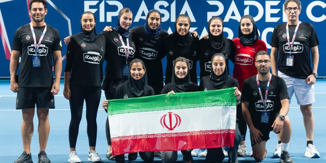 تیم ملی پدل بانوان ایران در فینال رقابت‌های قهرمانی آسیا مقابل ژاپن