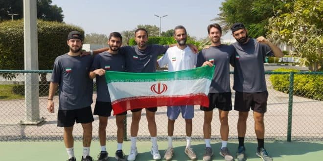 کسب مقام سوم تیم ملی تنیس ایران در رقابت‌های فجیره امارات