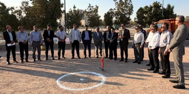 کلنگ‌زنی نخستین زمین‌های استاندارد تنیس در هرمزگان آغاز شد