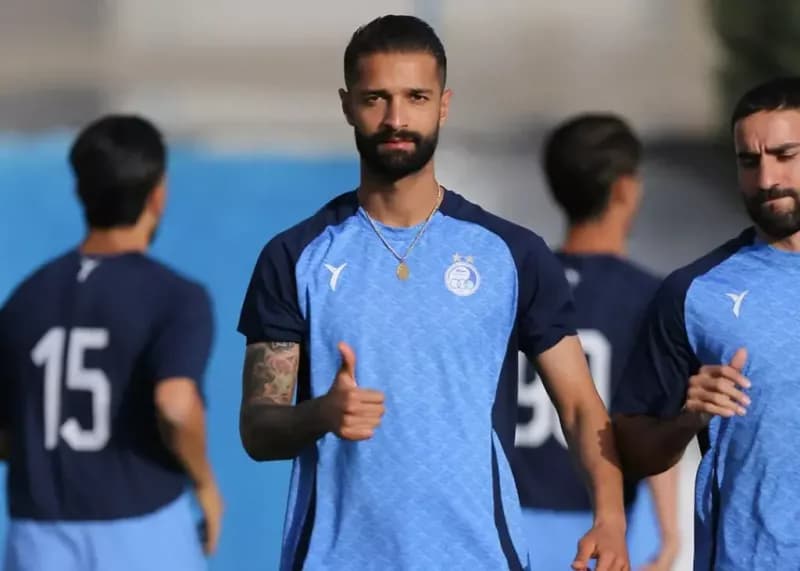 حضور خبرساز آرمین سهرابیان، مدافع سرباز استقلال در تستهای ایفمارک