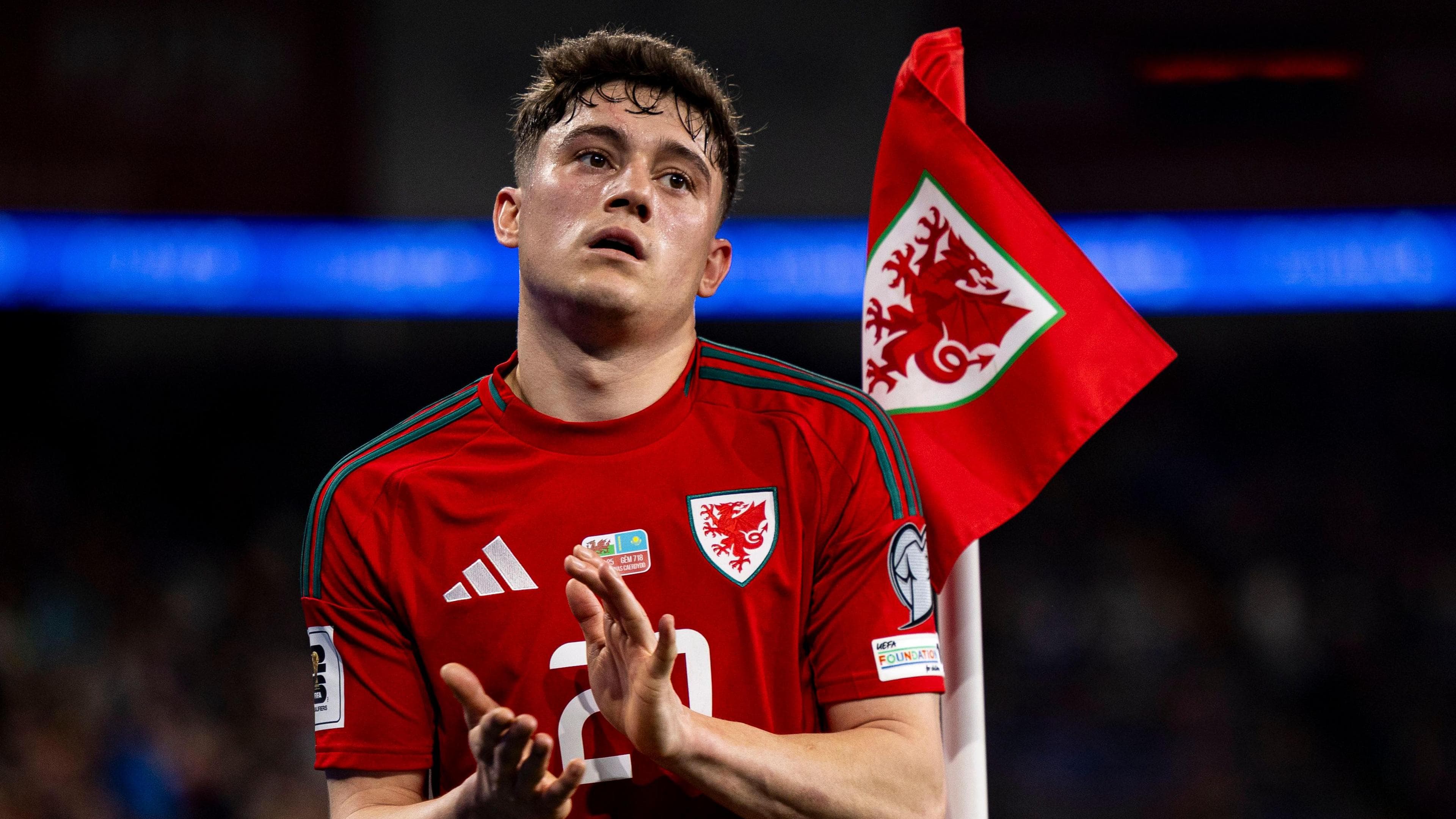 دانیل جیمز به دلیل مصدومیت بازیهای ولز مقابل انگلیس و بلژیک را از دست داد